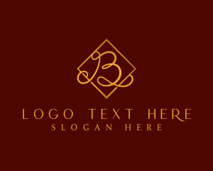 Emlem - Luxurious Boutique Letter B logo design
