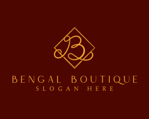 Luxurious Boutique Letter B logo design