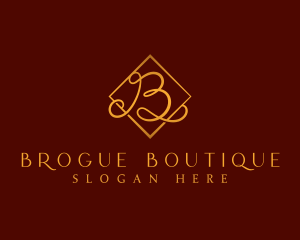 Luxurious Boutique Letter B logo design