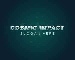 Cosmic Star Galaxy logo design