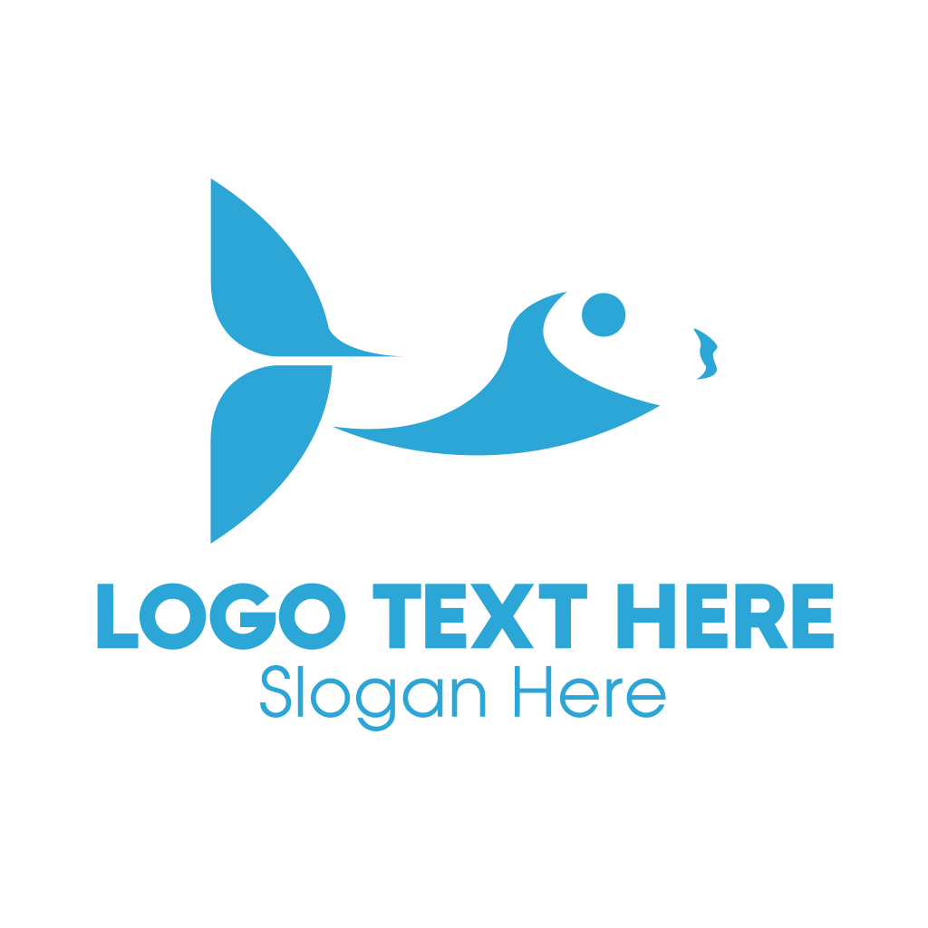 Abstract Blue Fish Logo | BrandCrowd Logo Maker