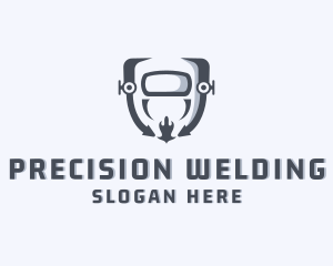 Welding Mask Industrial Fabrication logo design