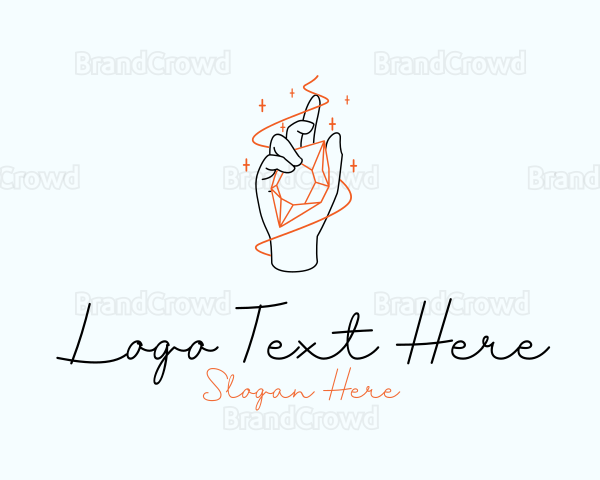 Hand Crystal Jewelry Logo