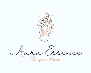 Aura - Hand Crystal Jewelry logo design