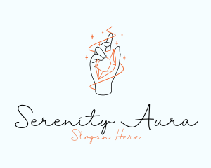 Hand Crystal Jewelry logo design