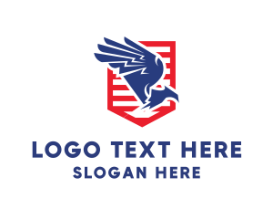 Usa - American Eagle Wings logo design