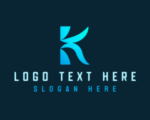Advertisting - Aesthetic Creative Company Letter K logo design