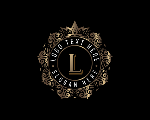 Coat Of Arms - Luxury Crown Crest logo design