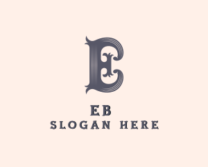 Artist - Creative Seamstress Boutique Letter E logo design