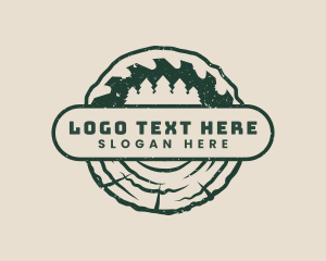 Lumber - Woodwork Saw Timber logo design