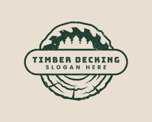 Woodwork Saw Timber logo design