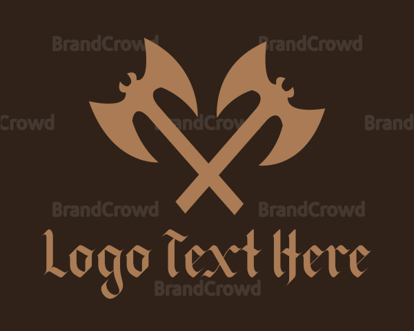 Medieval Battle Axe Logo