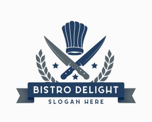 Chef Toque Knife Restaurant logo design