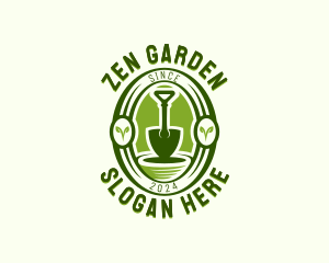 Landscaping Yard Shovel logo design