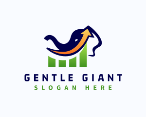 Elephant Trading Graph logo design