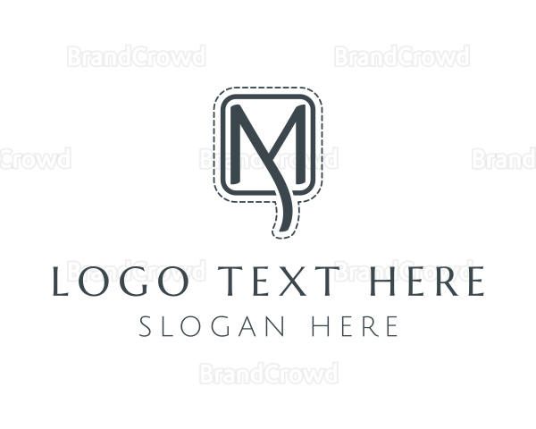 Elegant Tailoring  Letter MY Logo