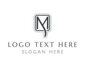 Letter - Elegant Tailoring  Letter MY logo design