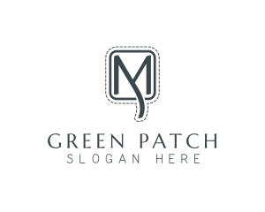 Patch - Tailoring Stitch  Letter M logo design