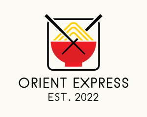 Orient - Oriental Mountain Noodle logo design