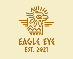 Tribal Aztec Eagle logo design