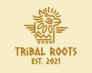 Tribal Aztec Eagle logo design