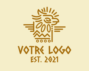 Civilization - Tribal Aztec Eagle logo design