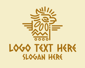 Tribal Aztec Eagle Logo