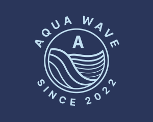 Ocean Tide Wave logo design