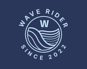 Ocean Tide Wave logo design