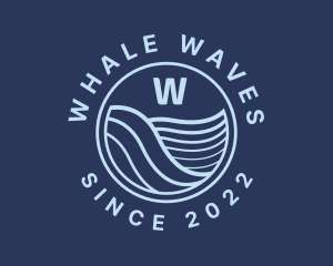 Ocean Tide Wave logo design