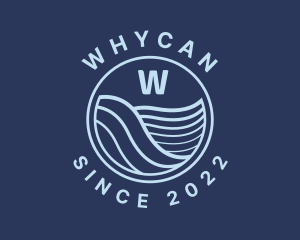 Swimming - Ocean Tide Wave logo design