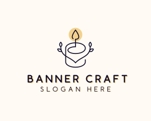 Wax Candle Wellness logo design