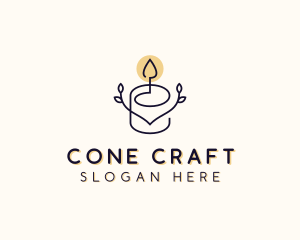 Wax Candle Wellness logo design