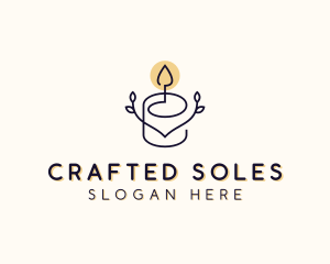 Wax Candle Wellness logo design