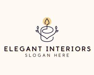 Wax Candle Wellness logo design