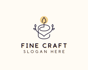 Wax Candle Wellness logo design