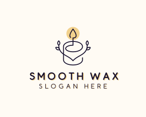 Wax Candle Wellness logo design