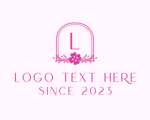 Pink - Floral Feminine Boutique logo design