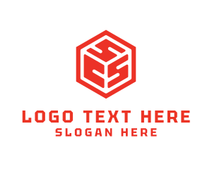 Hexagon - Letter CSS Dice Gaming logo design