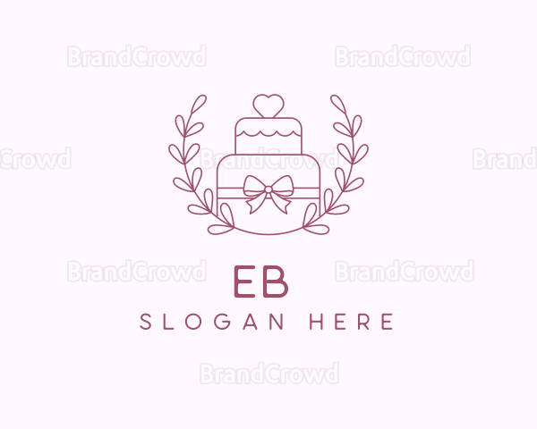 Wedding Cake Wreath Logo