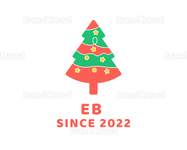 Christmas Pine Tree Logo