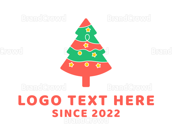 Christmas Pine Tree Logo