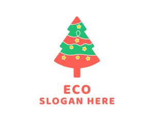 Christmas Pine Tree  Logo