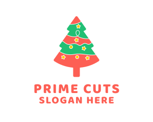 Christmas Pine Tree  Logo