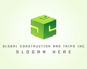 Programming - Geometry Cube Technology logo design