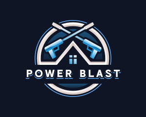 Power Wash Roof Cleaning logo design