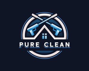 Power Wash Roof Cleaning logo design