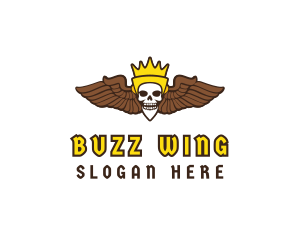 Skull King Wing logo design