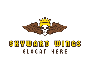 Aeronautics - Skull King Wing logo design