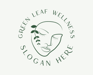 Leaf Face Wellness logo design